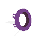 Purple long spiked collar