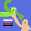 shrek fights peter with a russian flag