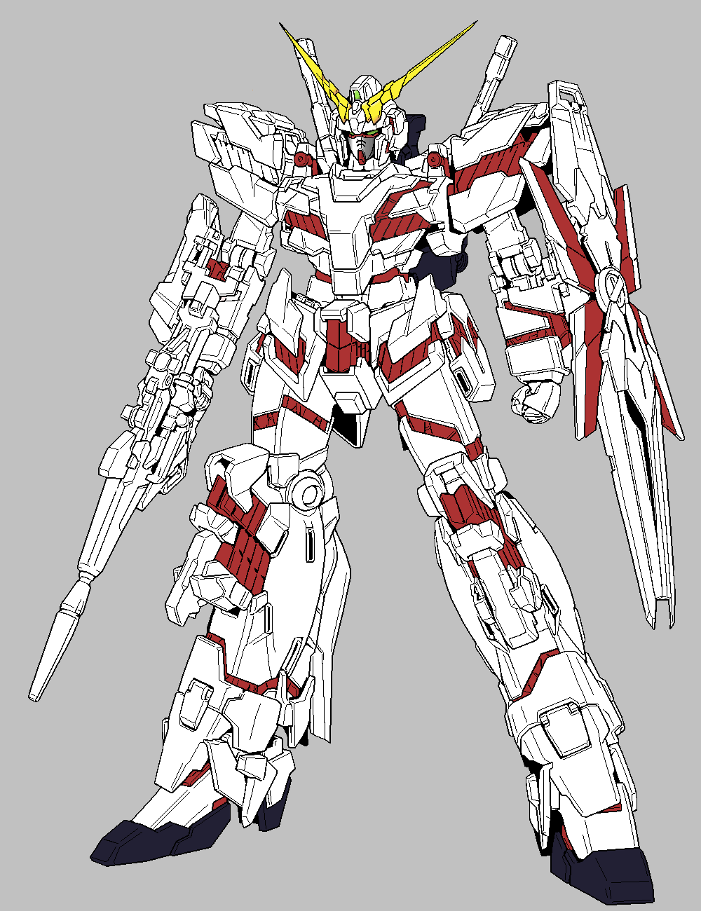 Gundam Unicorn Pixel Art Pixie Engine - Create!