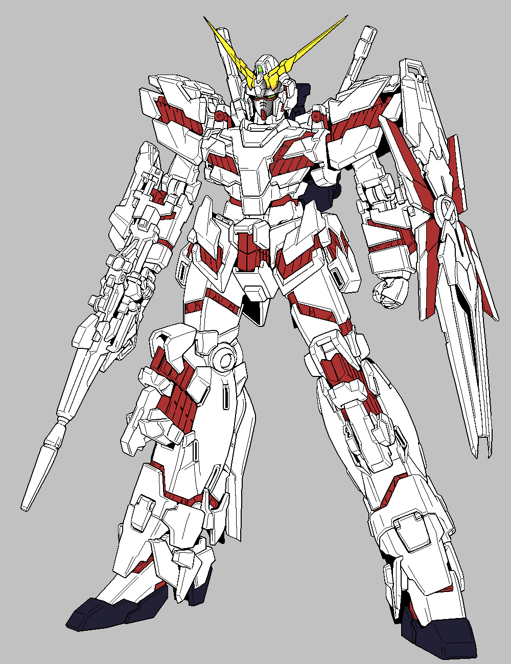 Gundam Unicorn Pixel Art Pixie Engine - Create!