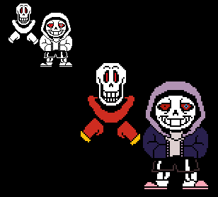 Dusttale Sans and Papyrus 