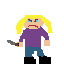 drake s mom with knife frowning