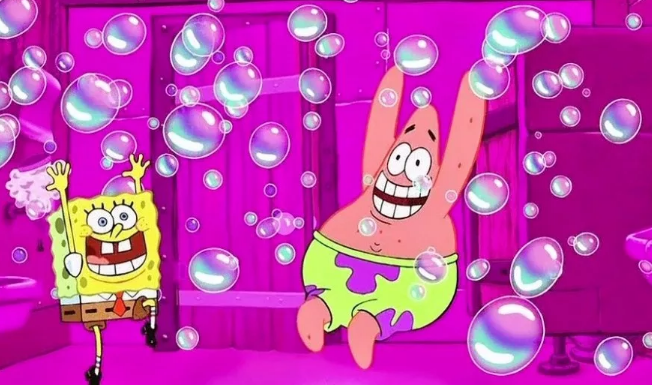 bubbles glisten