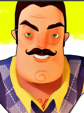 found a picture i know what a bad uncle looks like this is a bad uncle from a bad game where game where neighbor the angry the