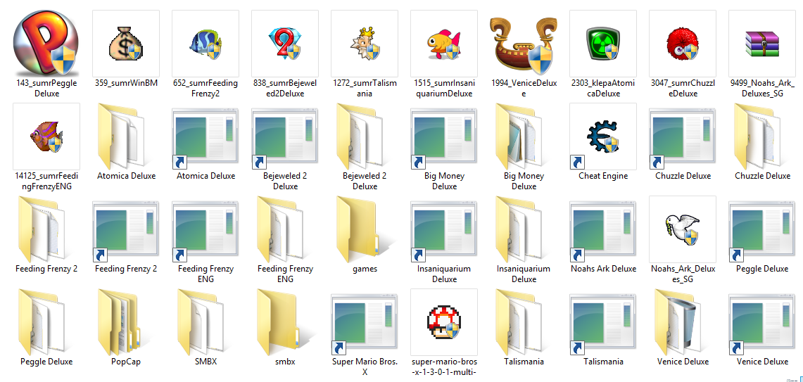 i delete bad games and files they are so disgusting i curse them forever that they never come back zuma 666