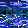 mountains on the lake