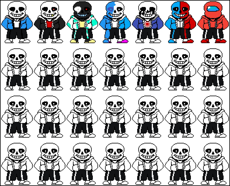 Pixilart - Ink Sans Battle Sprite by FriedBeef550