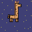 giraffe in space