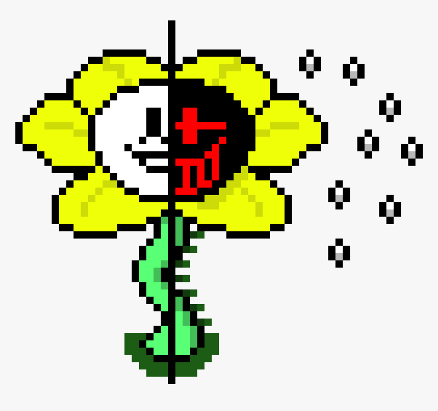 evil flowey undertale  Undertale pixel art, Pixel art maker