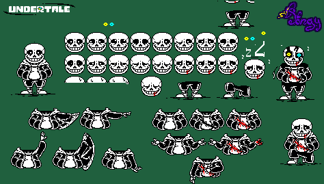 My sans sprite sheet