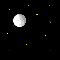moon but with stars