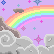 Cute rainbow and clouds